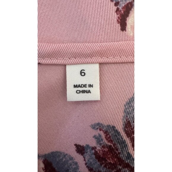 Pink Floral Size 6 Satin Slip Dress Adjustable Straps Soft Feminine Fit Mini - Picture 3 of 10